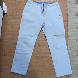 Bonobos Light Khaki Slim Chinos - Off-White/Tan